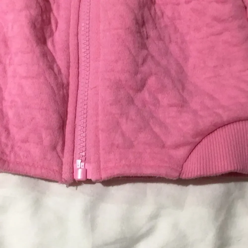 Children’s place quilted front zip jacket 2T euc